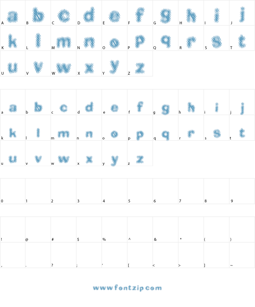 Diager Font Character
