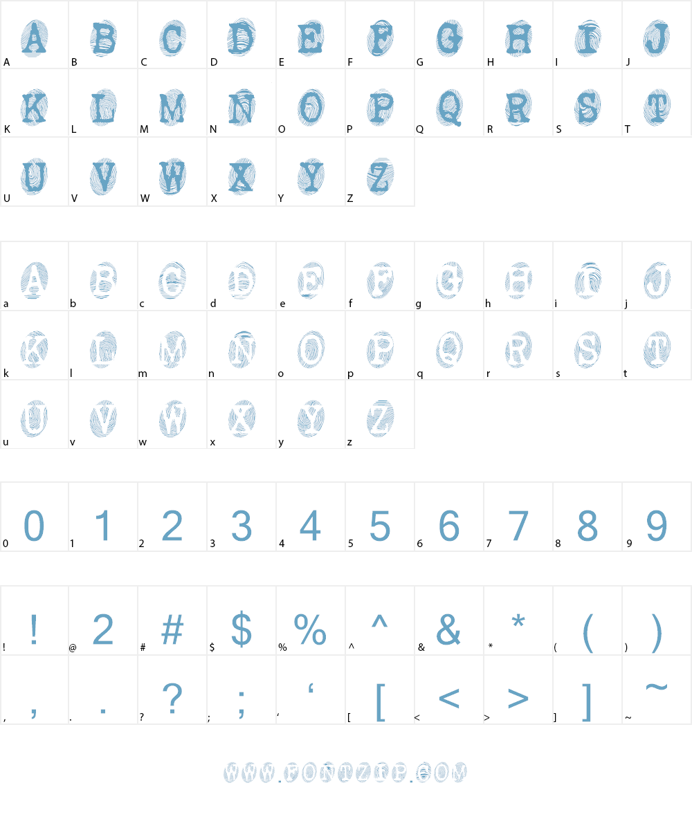 Powderfinger Font Character