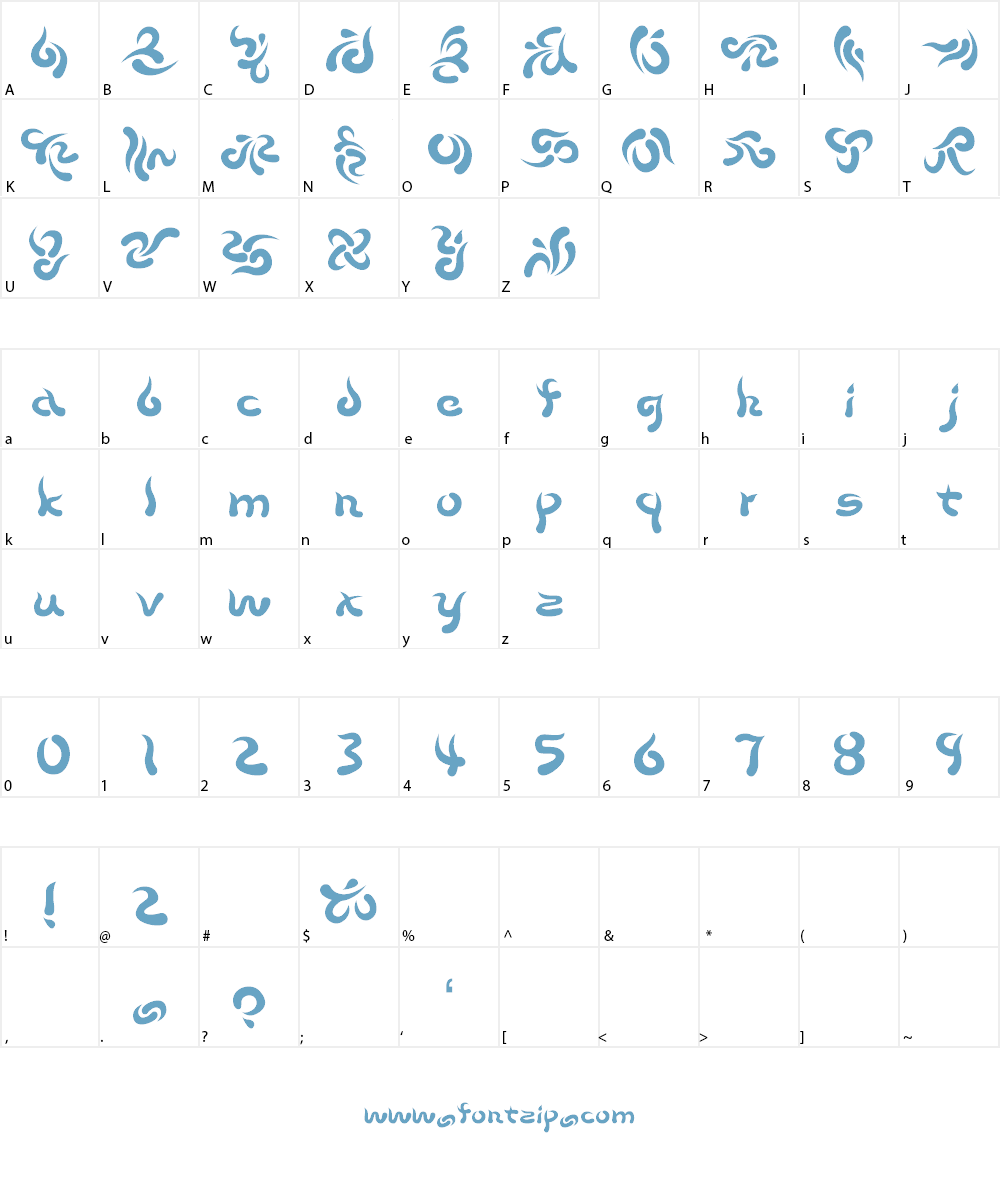 Beech Font Character