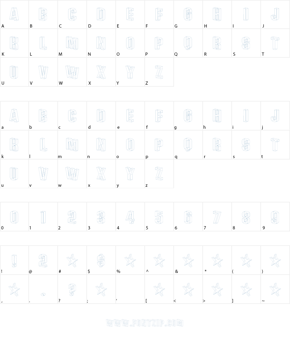 Plexifont BV Font Character