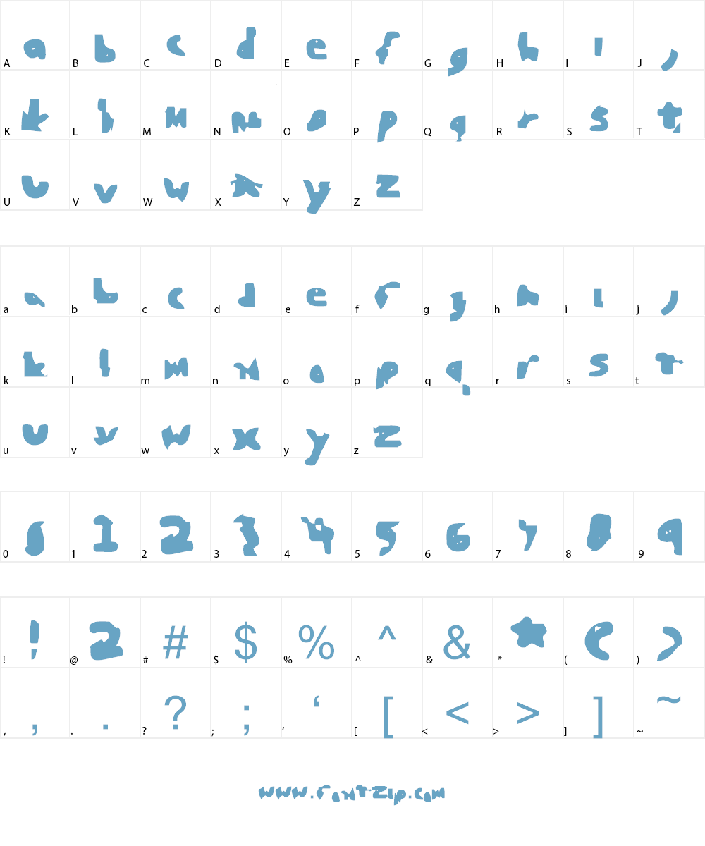 Blunted Font Character