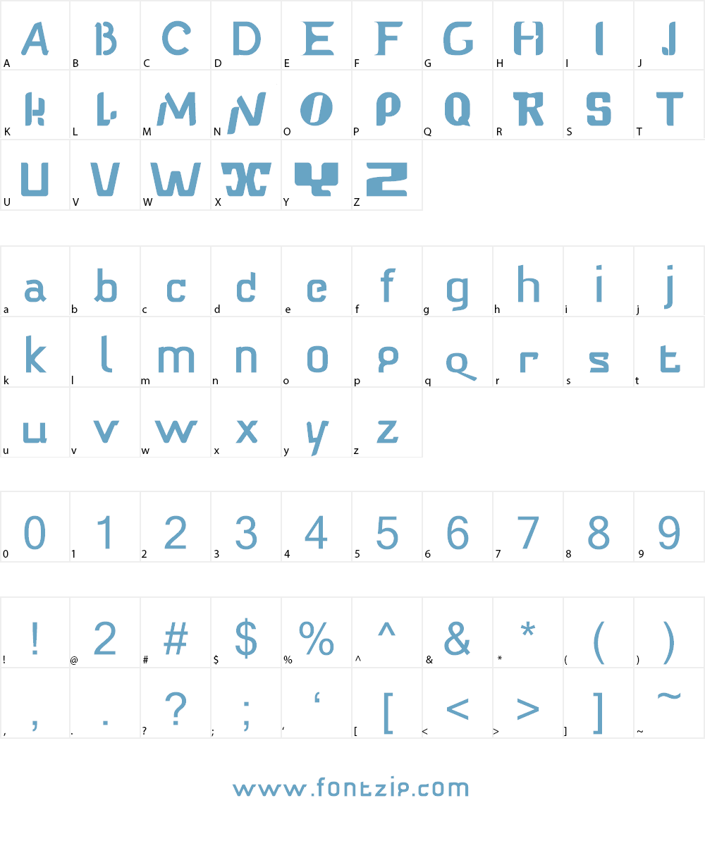 Babelfish Font Character
