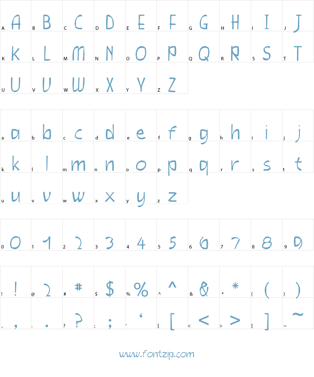 Frik Font Character