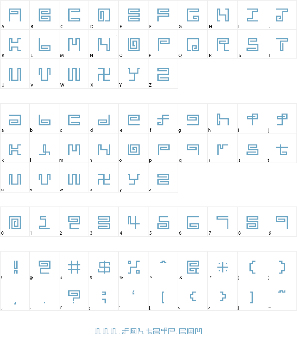 noodle Font Character