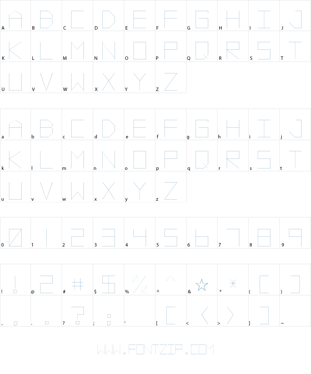 Vector Battle Font Character