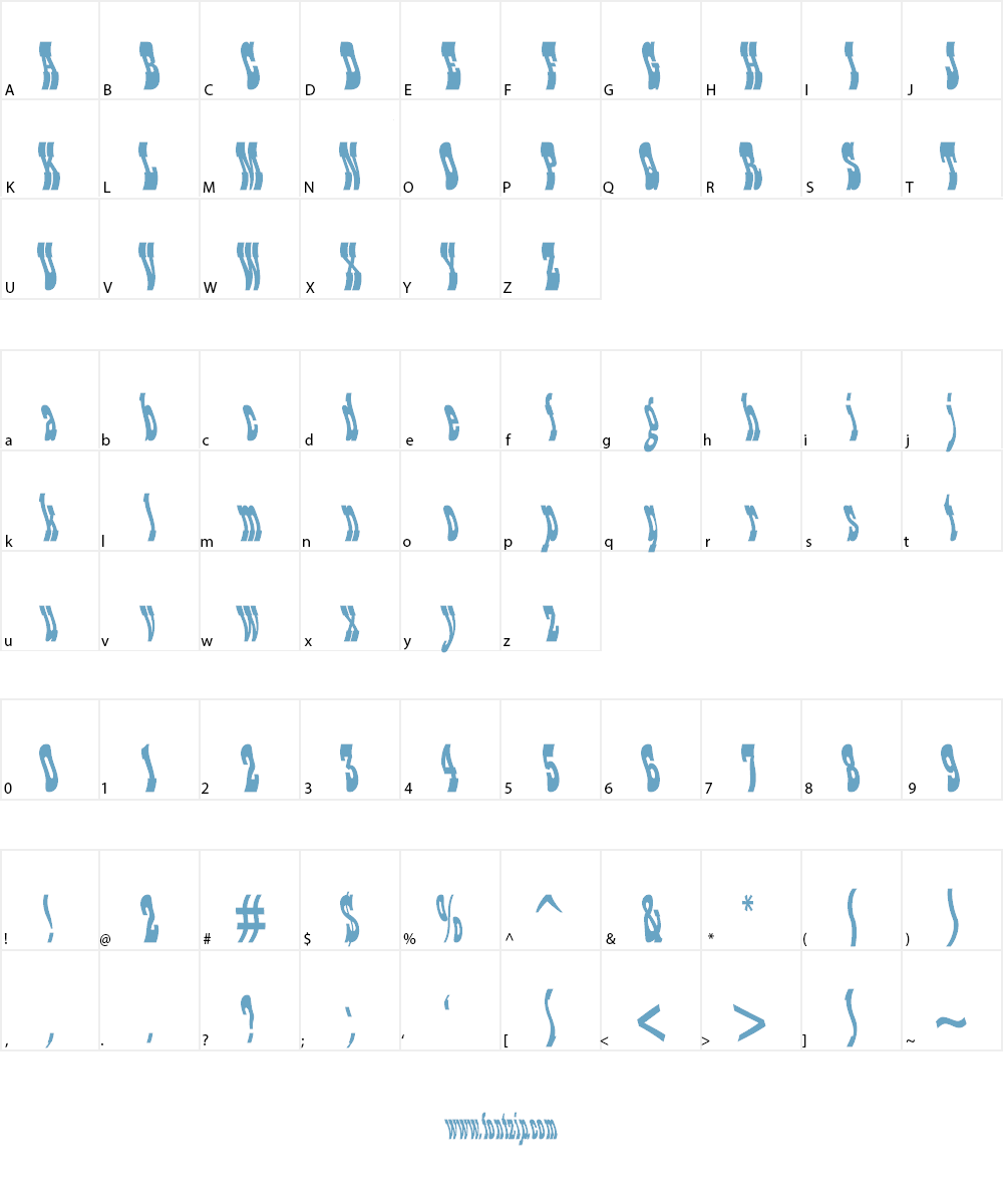 Moscoso Font Character
