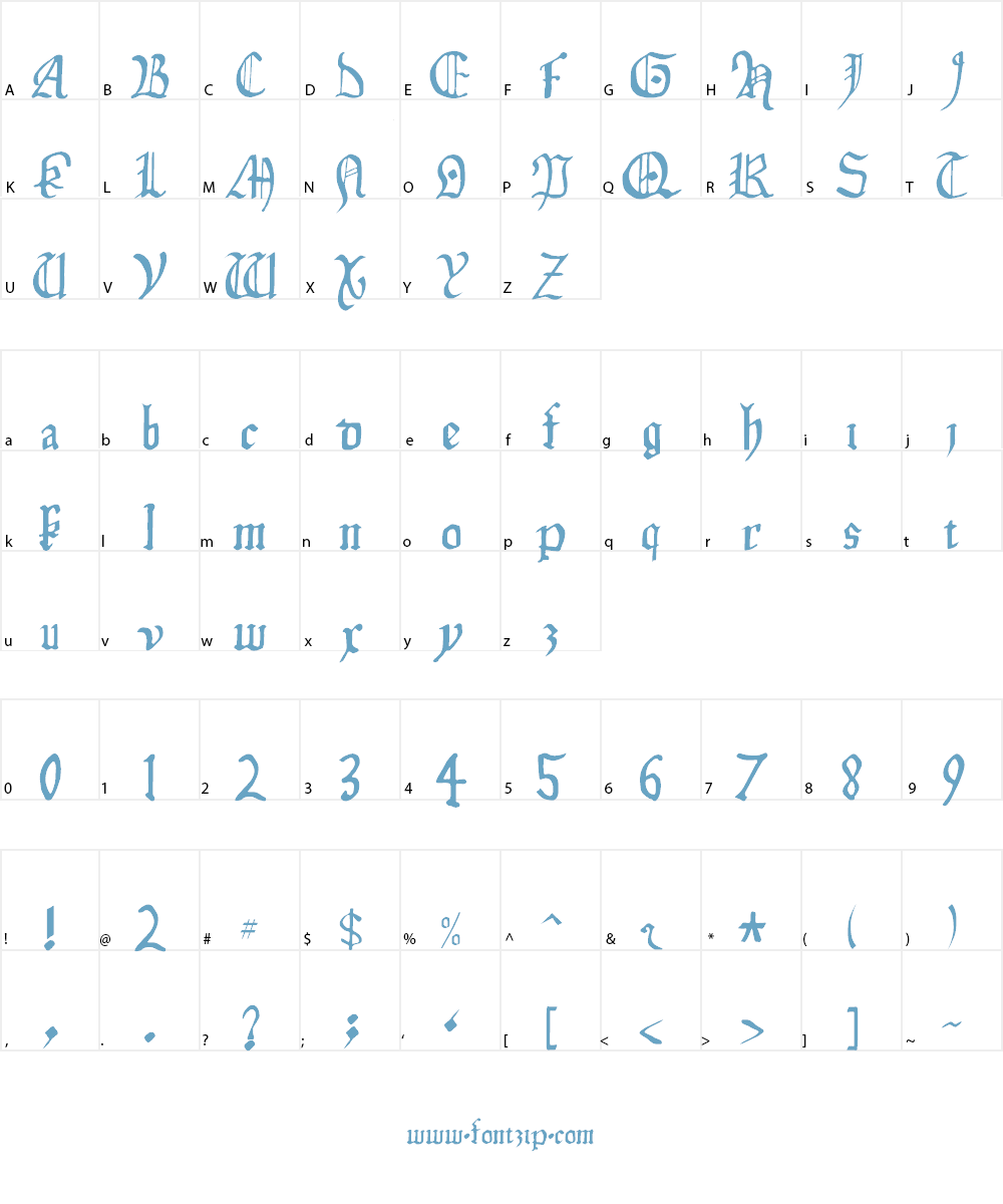 Isabella Font Character