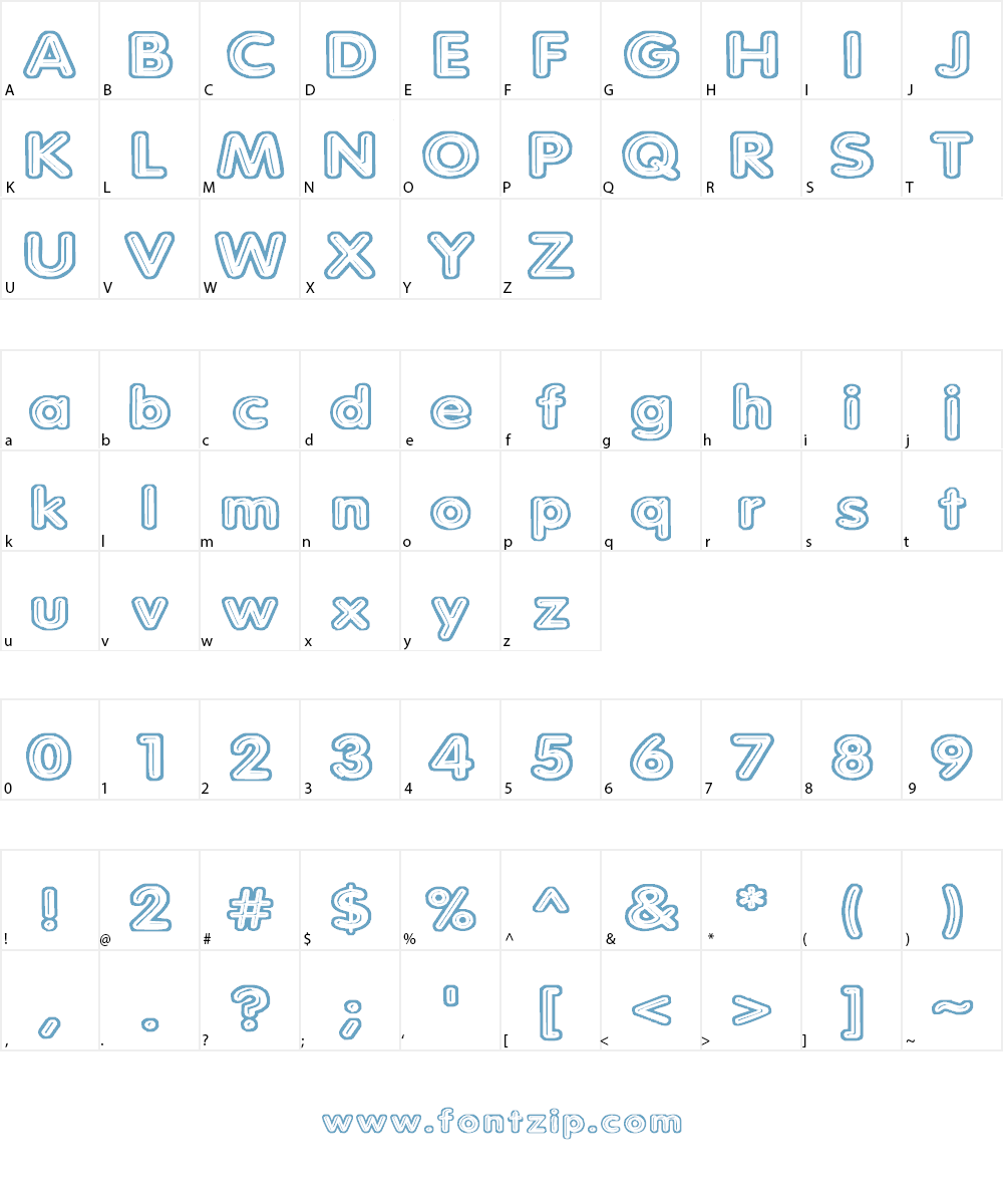 Parkvane Font Character