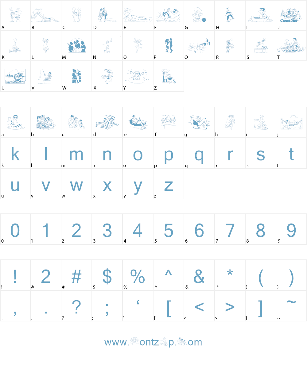 R and R Font Character