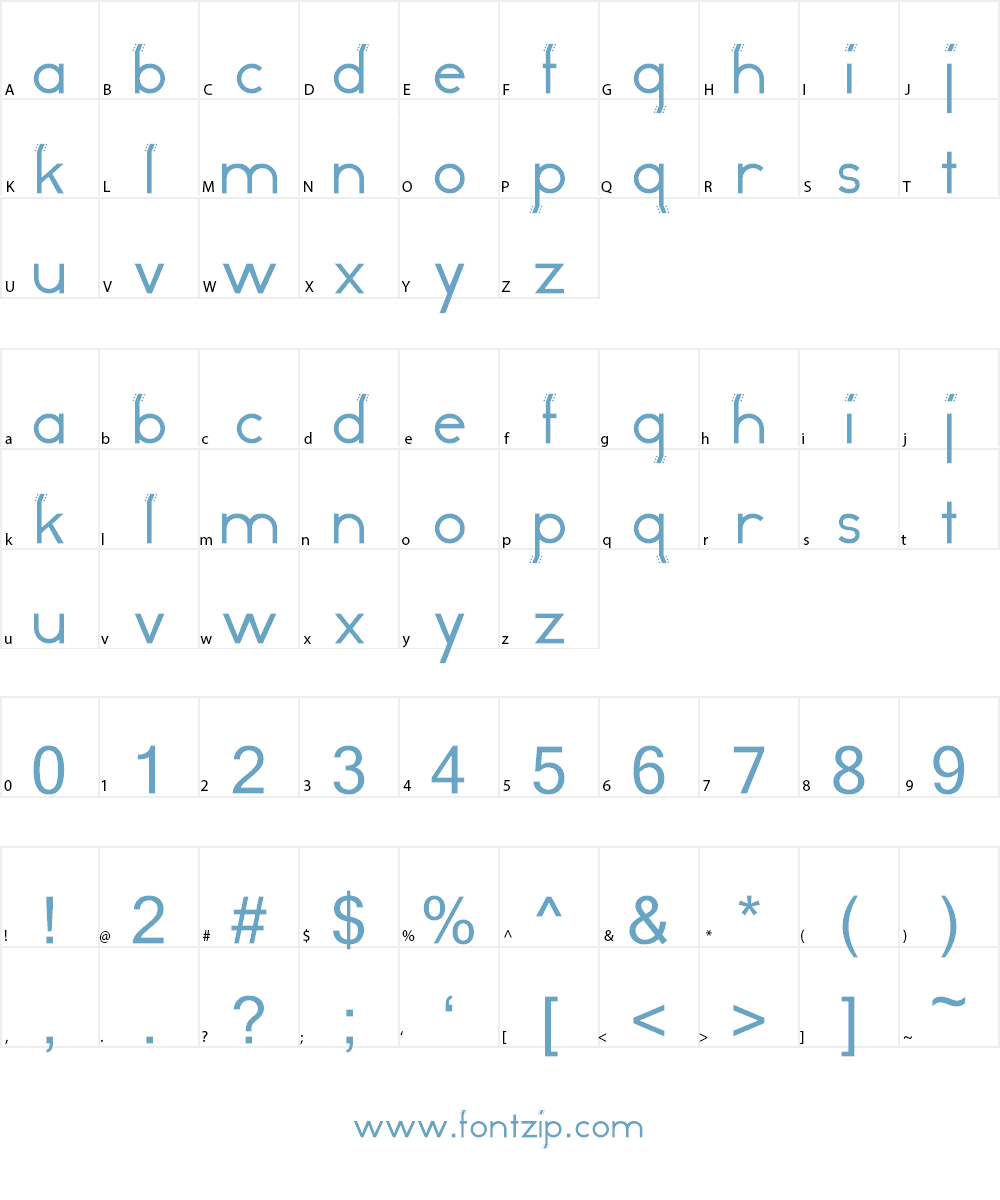 Odd Dog Font Character