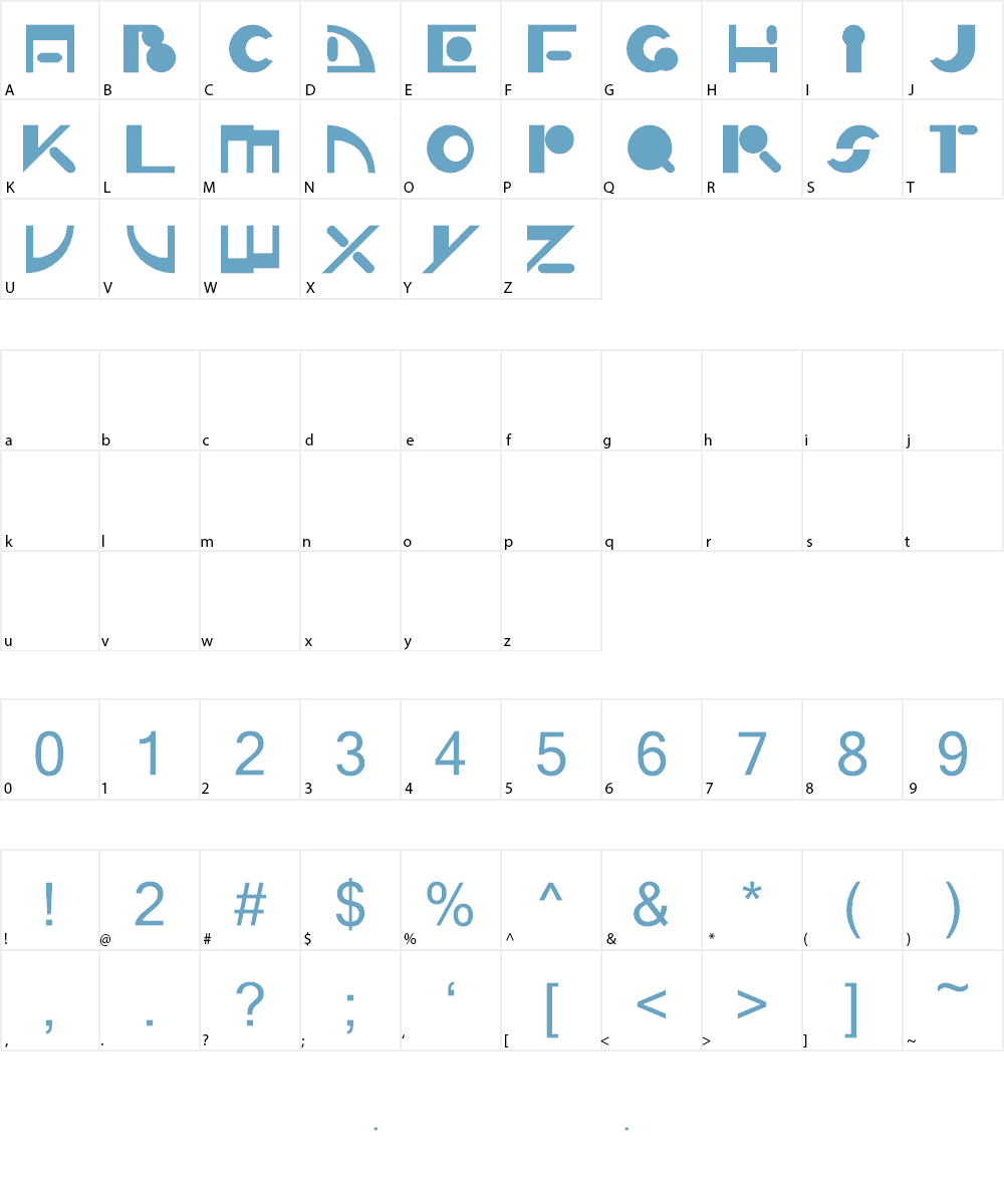 Zippy Font Character