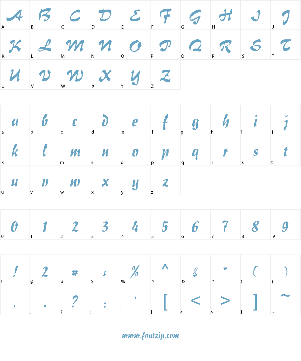 Hokusai Font Character