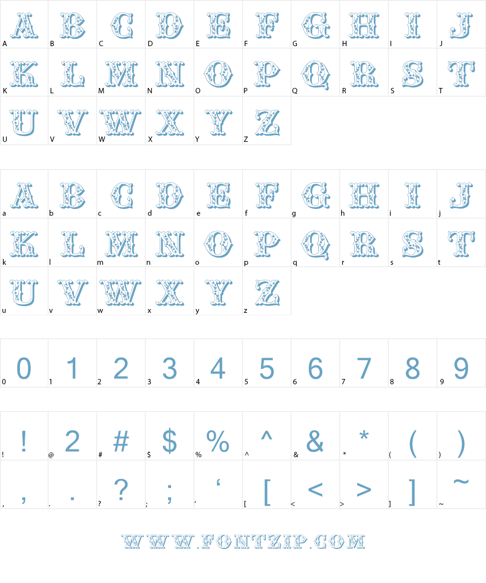 Fair Faces Font Character