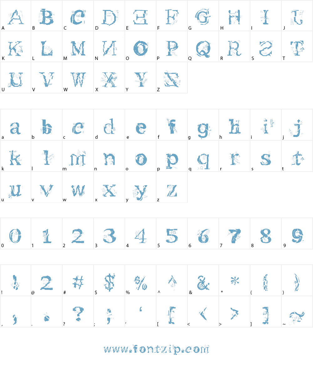Metacopy Font Character