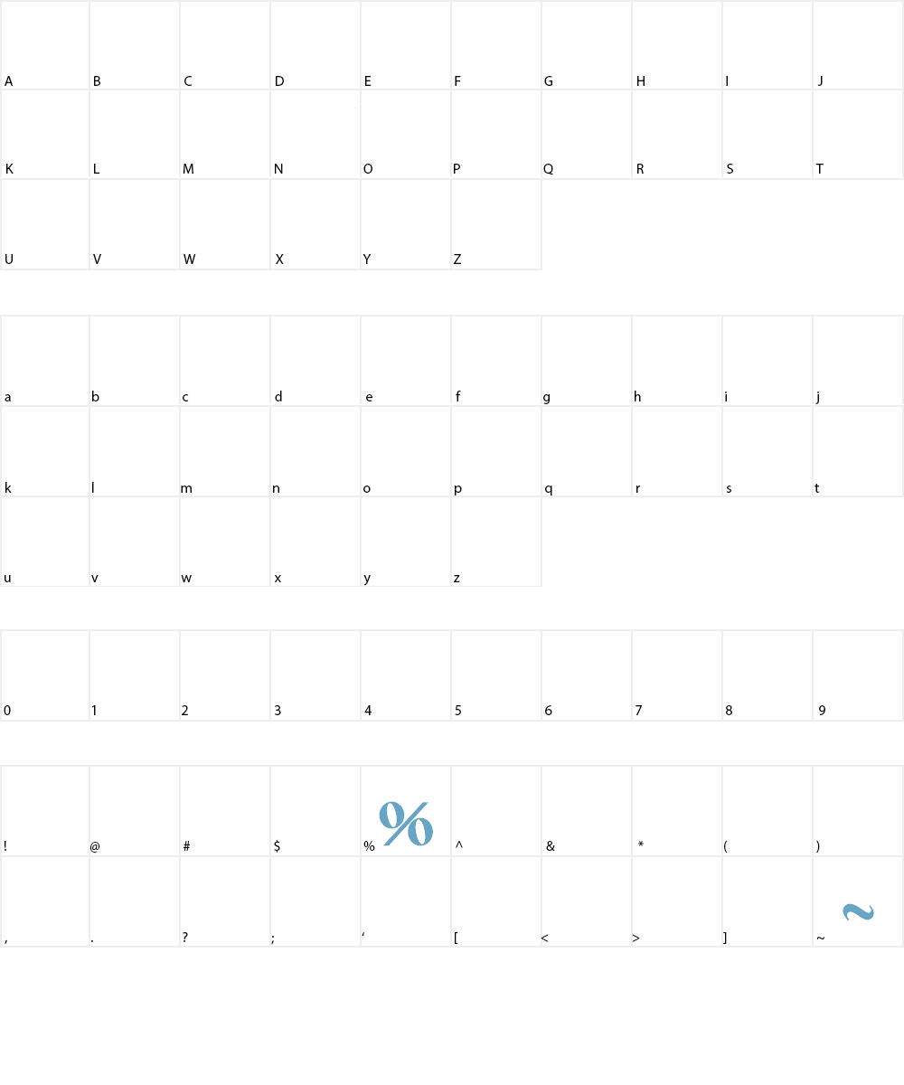 CatShop Font Character