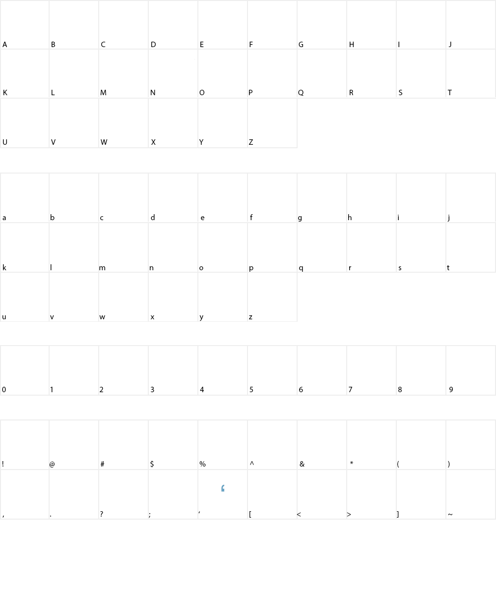 DBE-Sirius Font Character