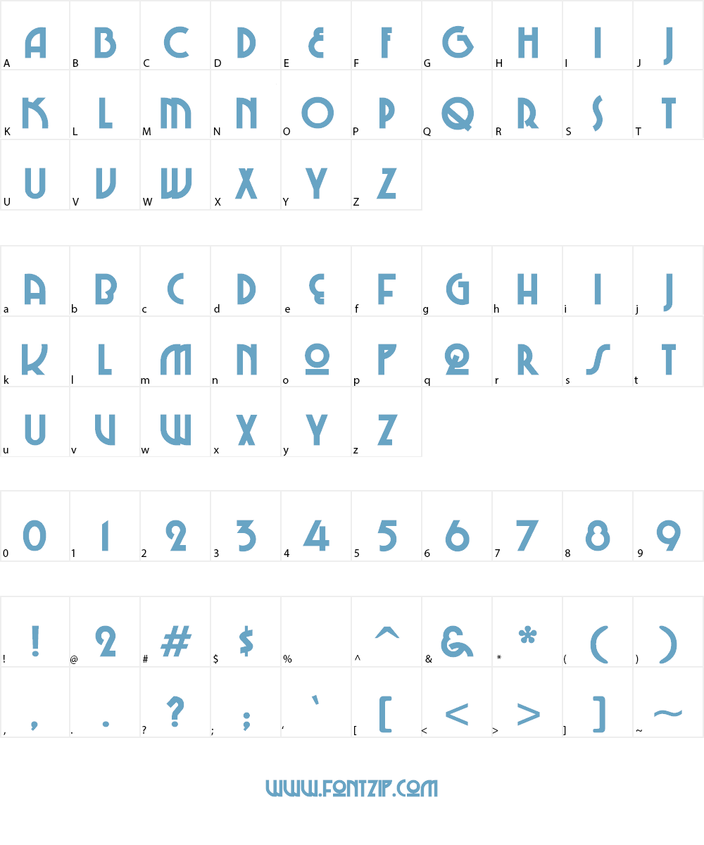 Chi-Town Font Character