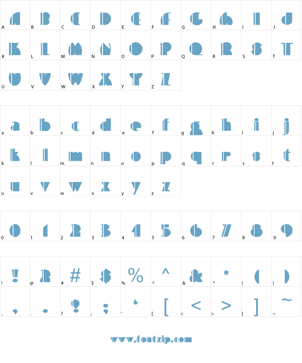 High Five Font Character