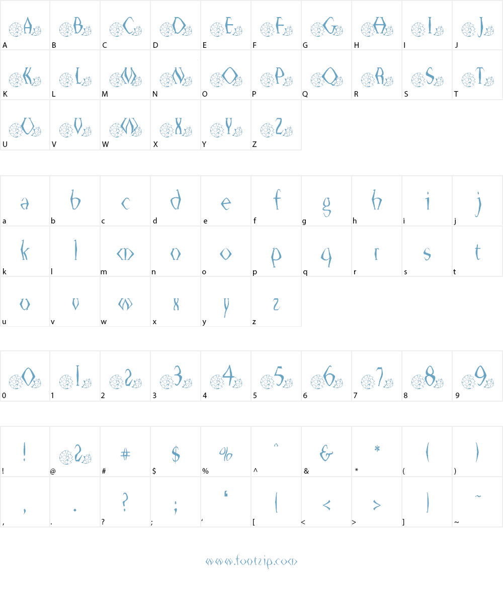 EasterSurprise Font Character