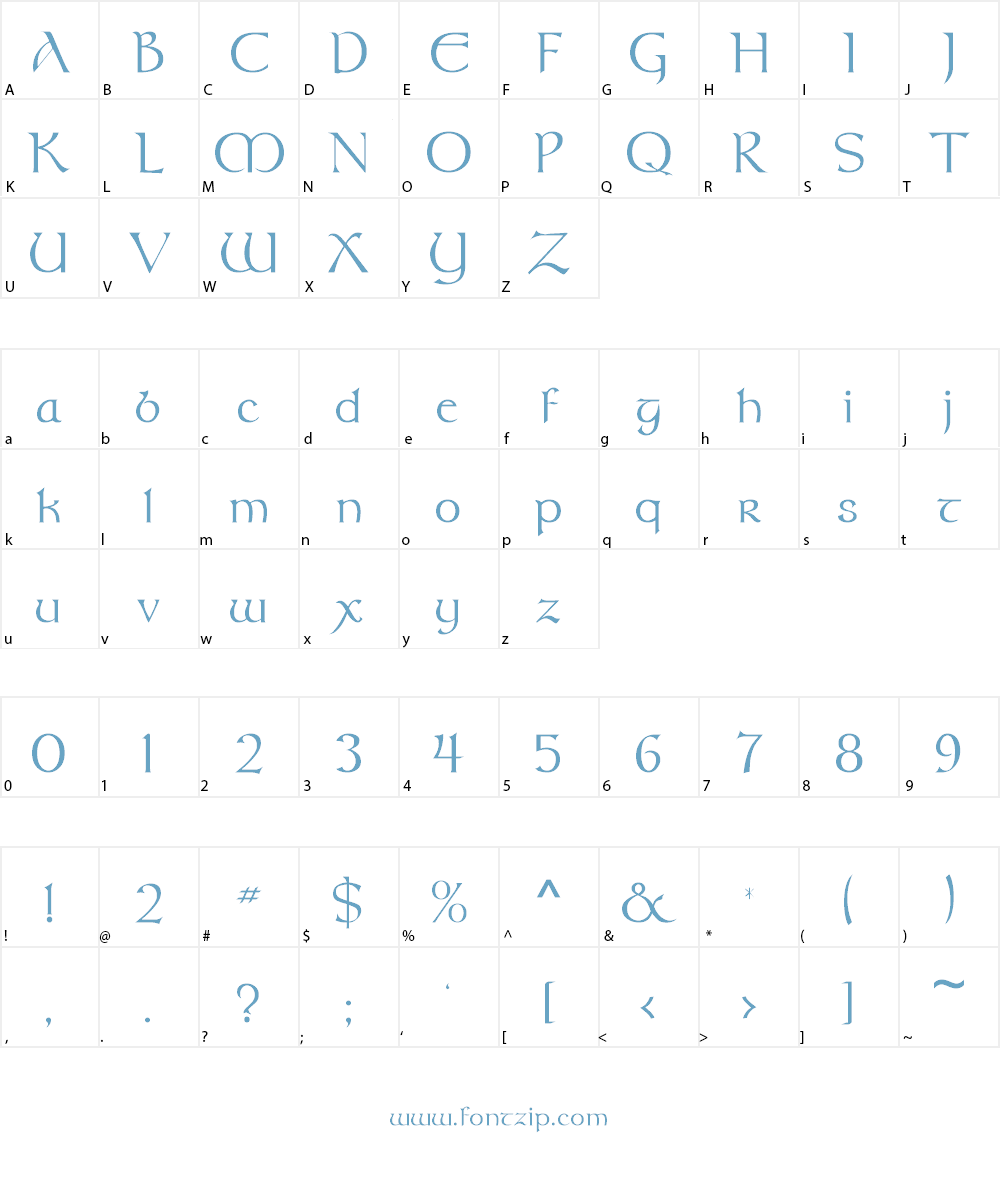 BoydUncial Font Character