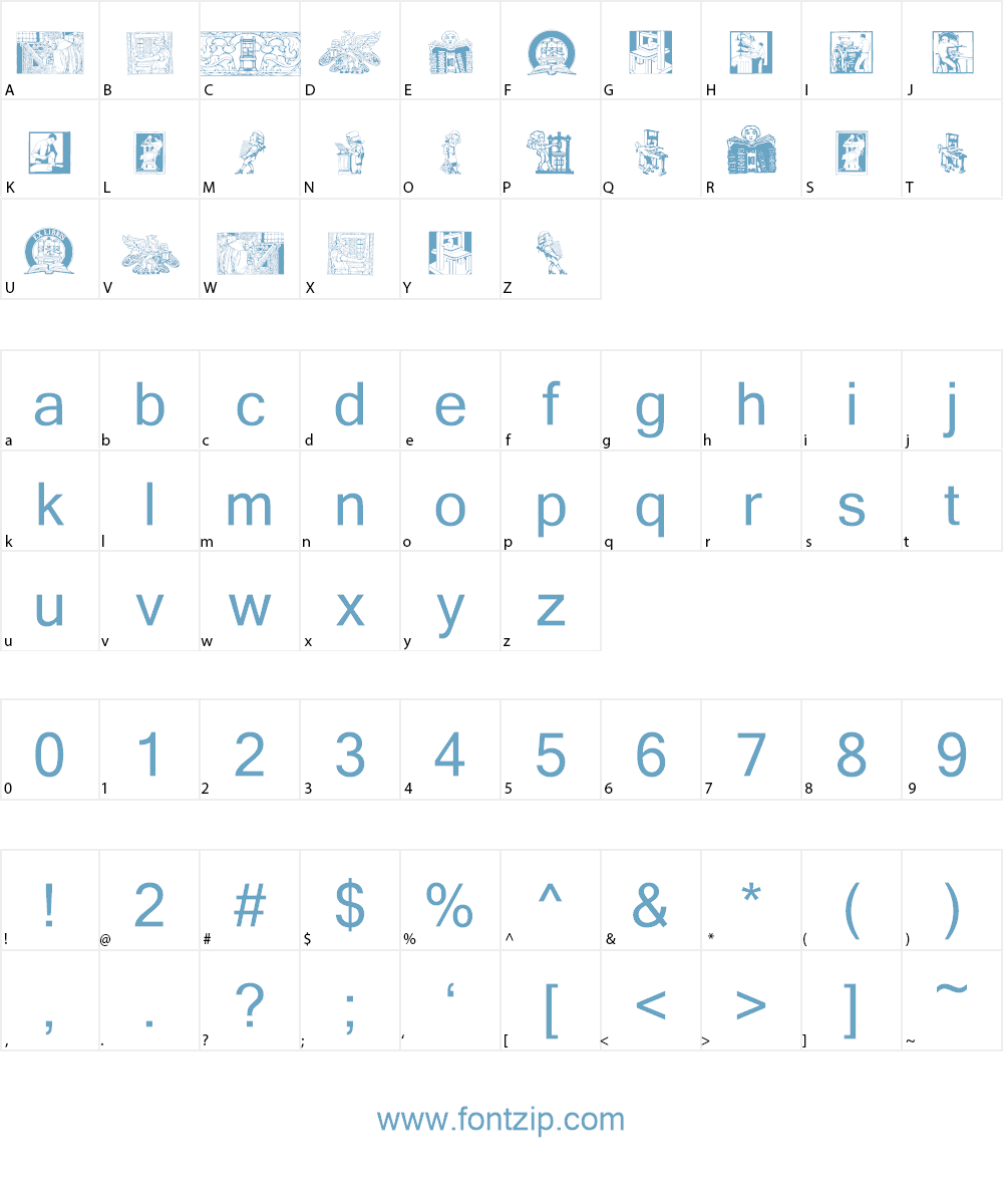 TypographyTribute Font Character