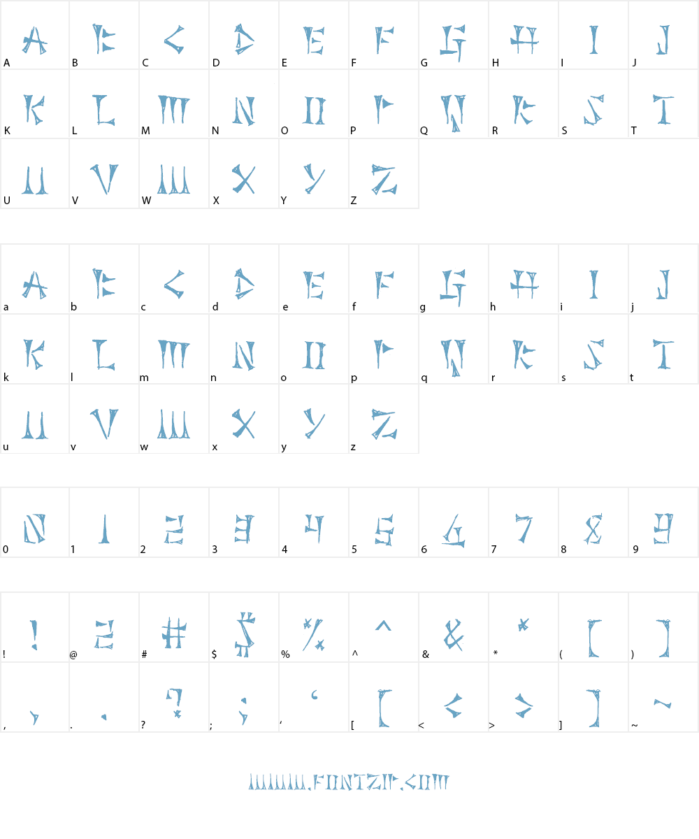 Cuneiforme Font Character