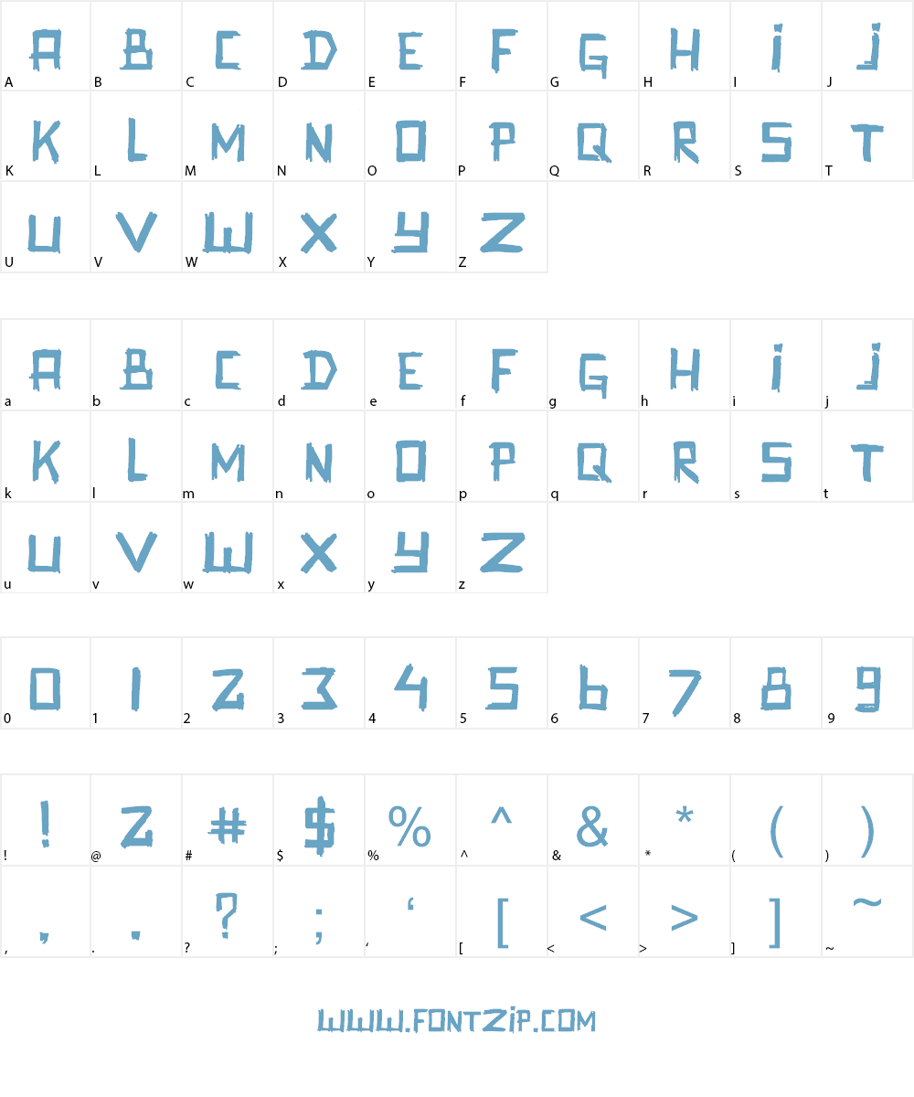 Promenadenmischung Font Character