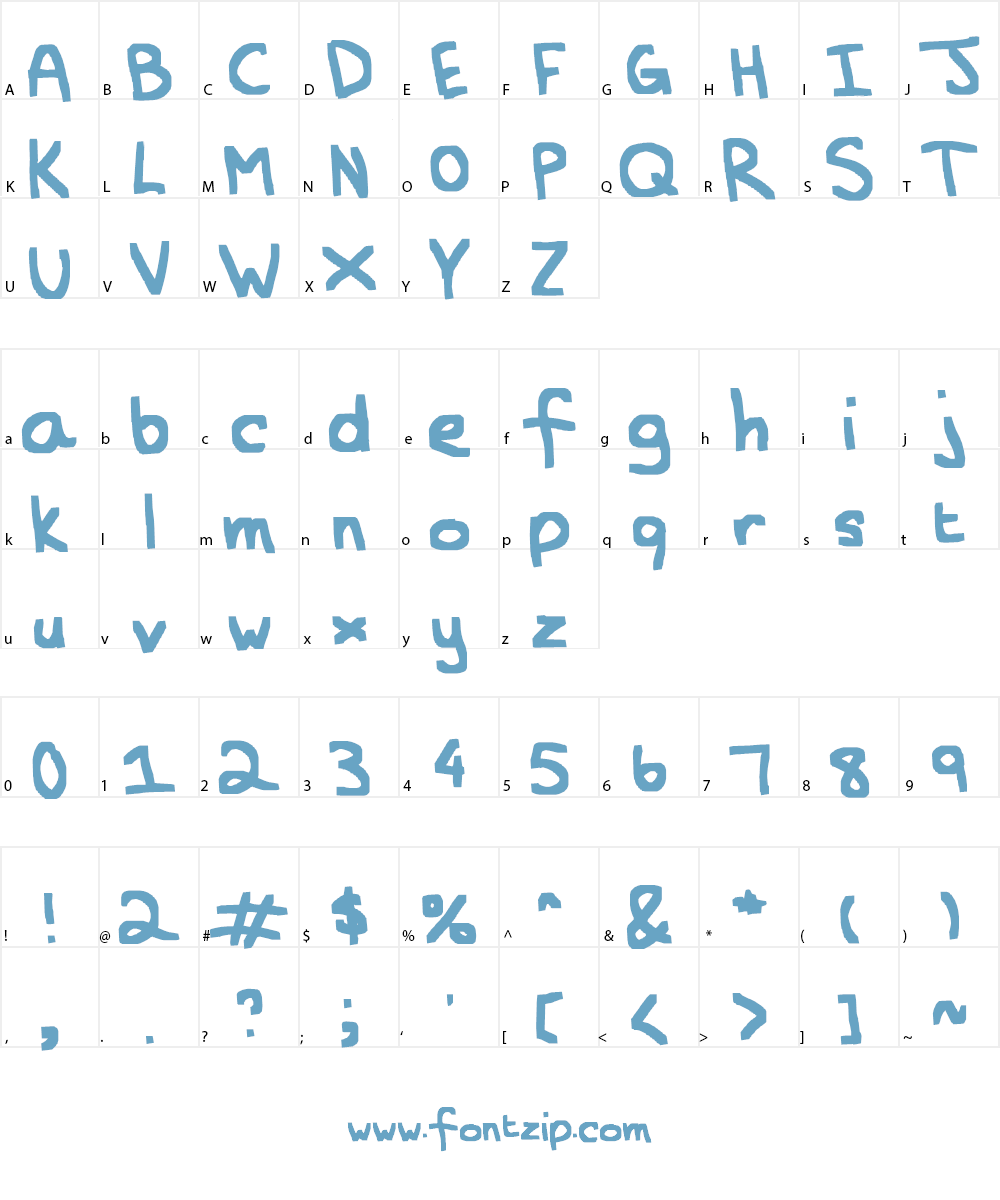 THICK Font Character