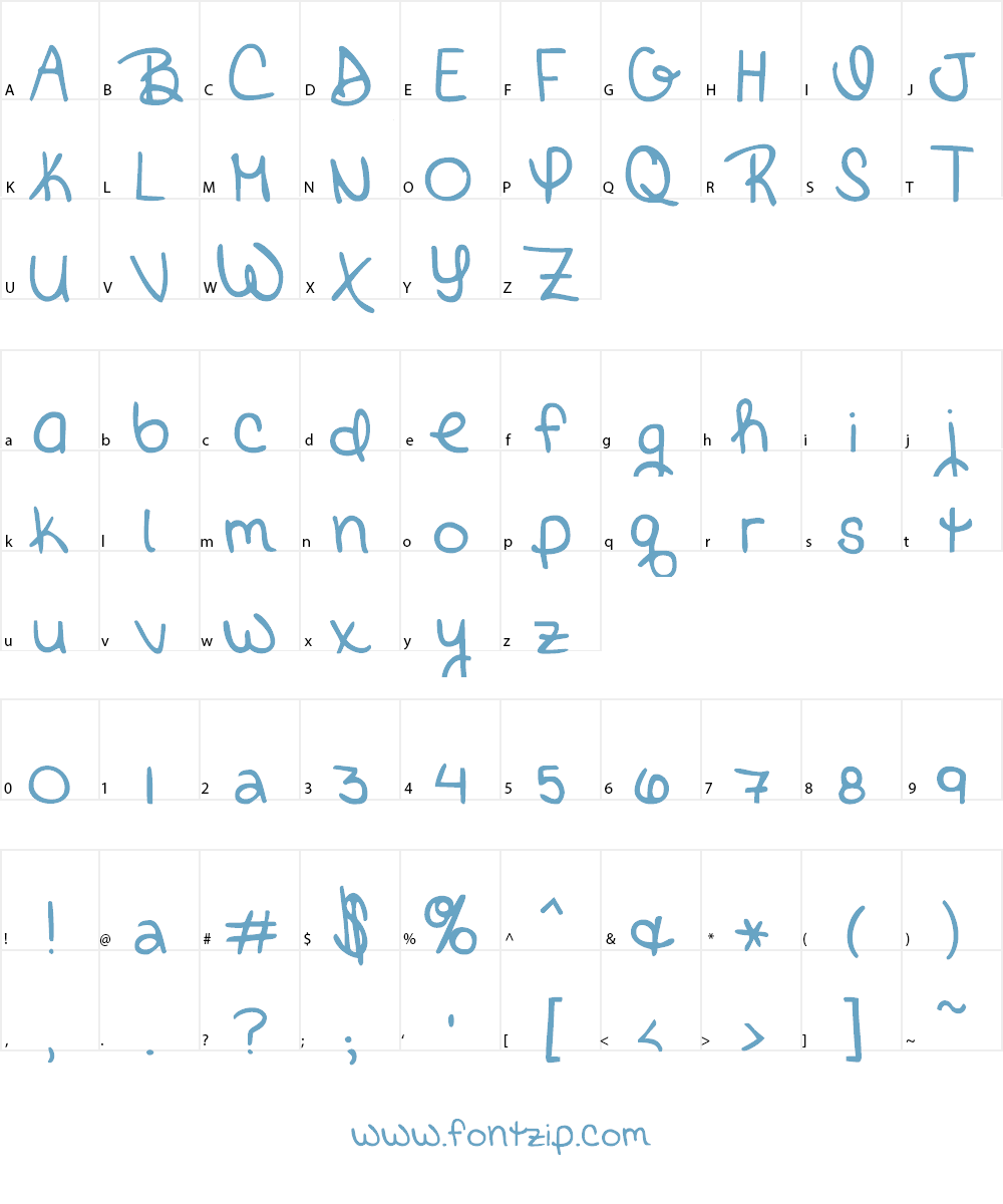 Brick by Boring Brick Font Character