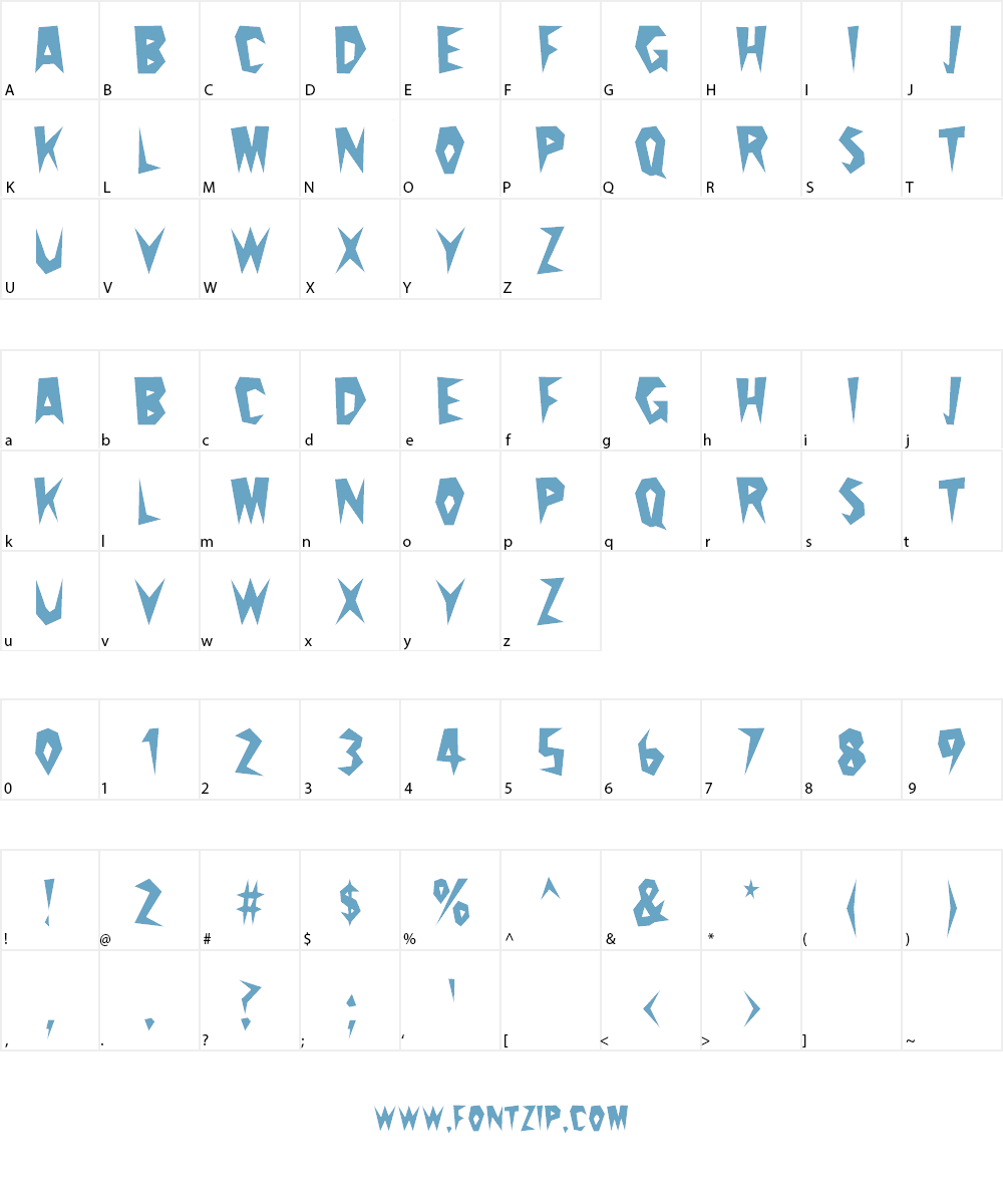 Cactus Pete Font Character