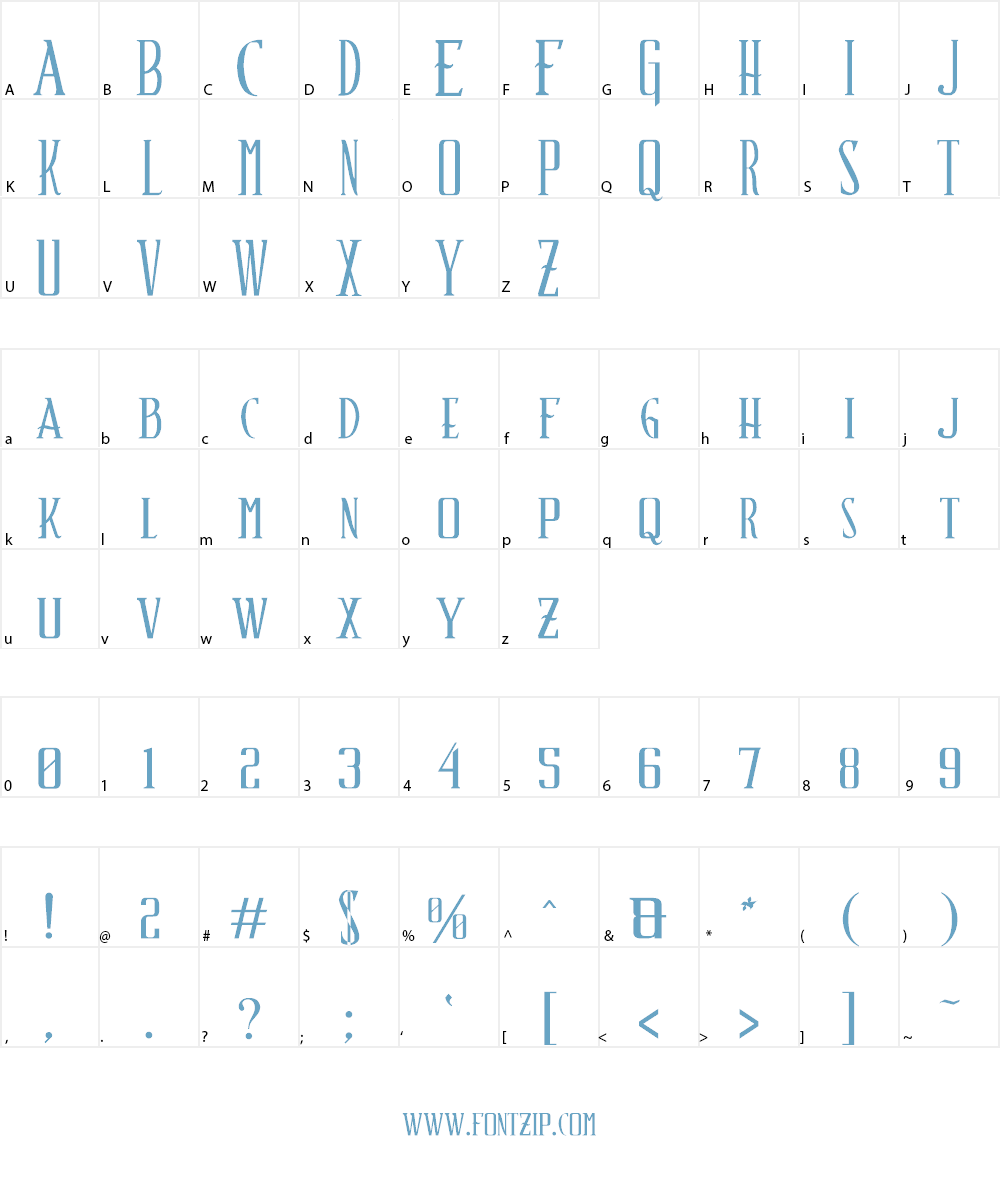 Schindler’s Font Font Character