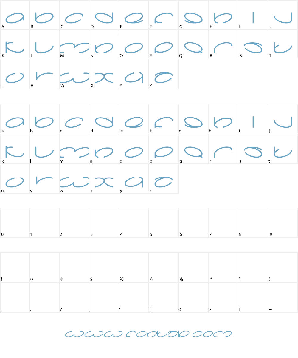 lanitta Font Character