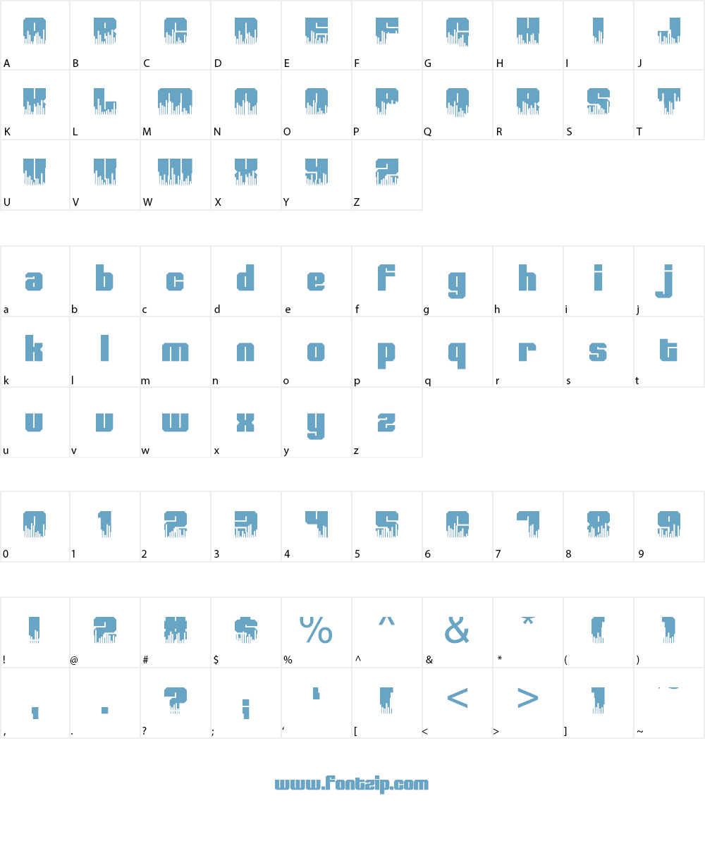 High Volume Font Character