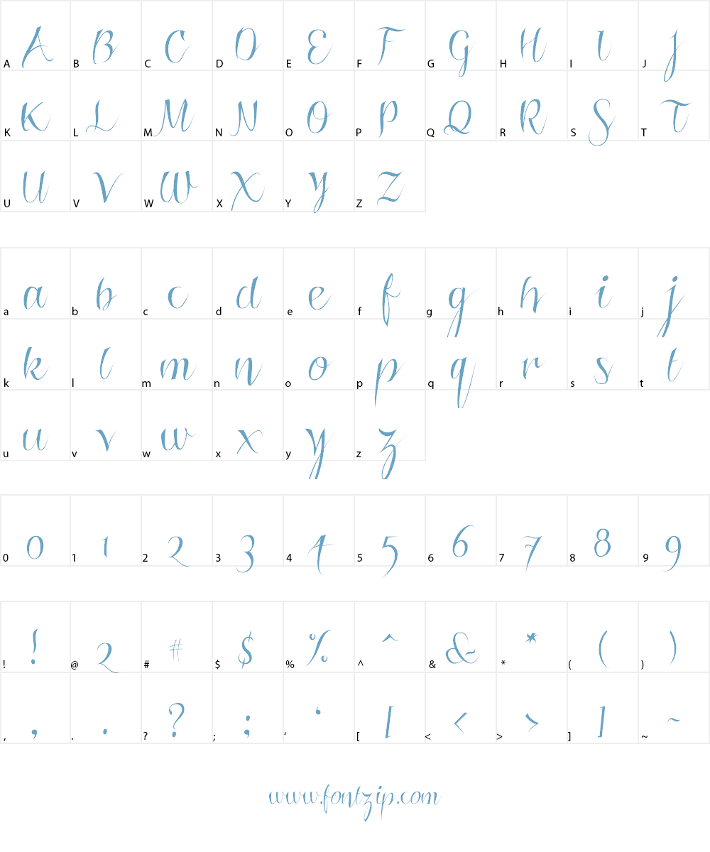 Roskrift Clean Font Character