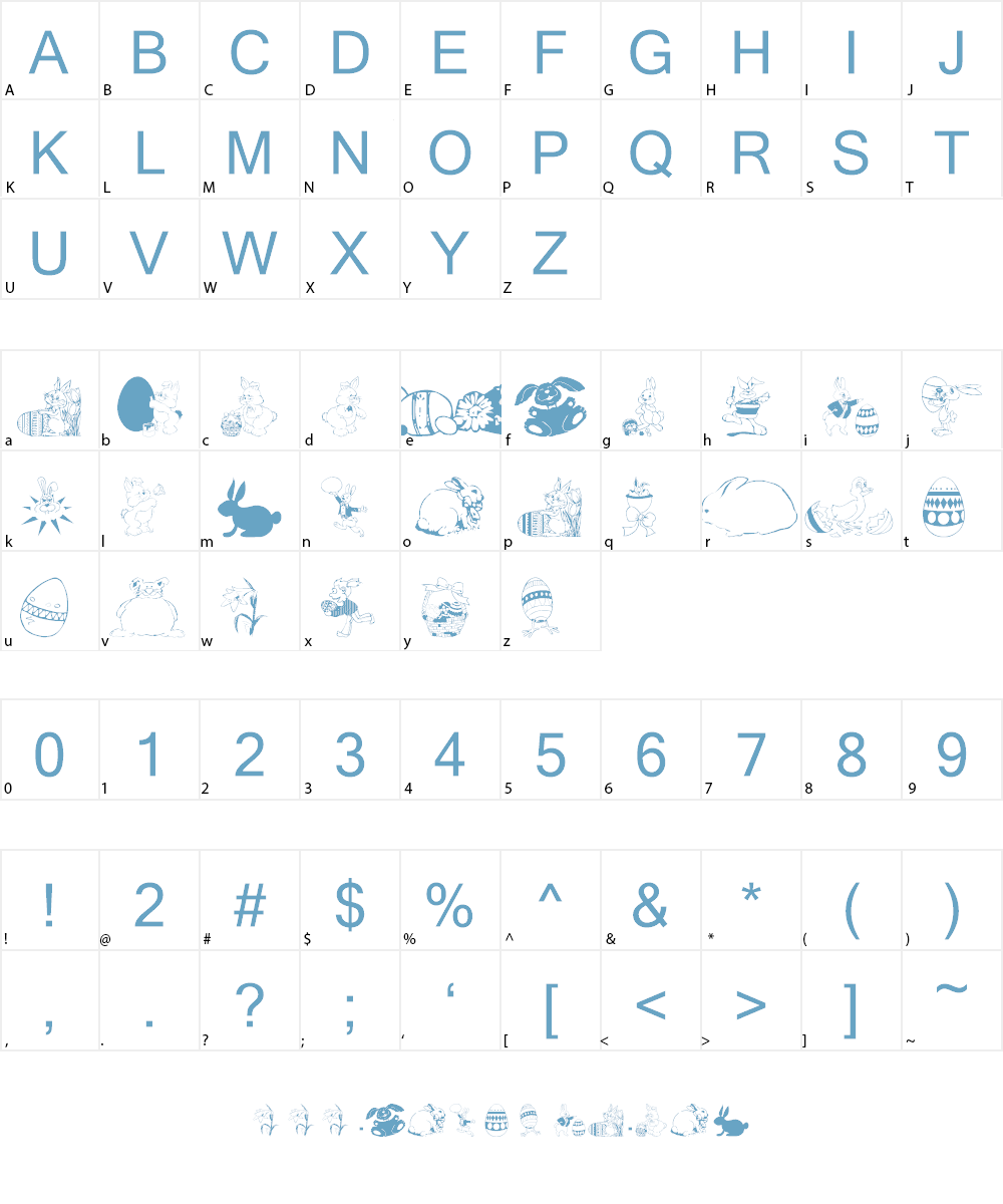 wmeaster1 Font Character