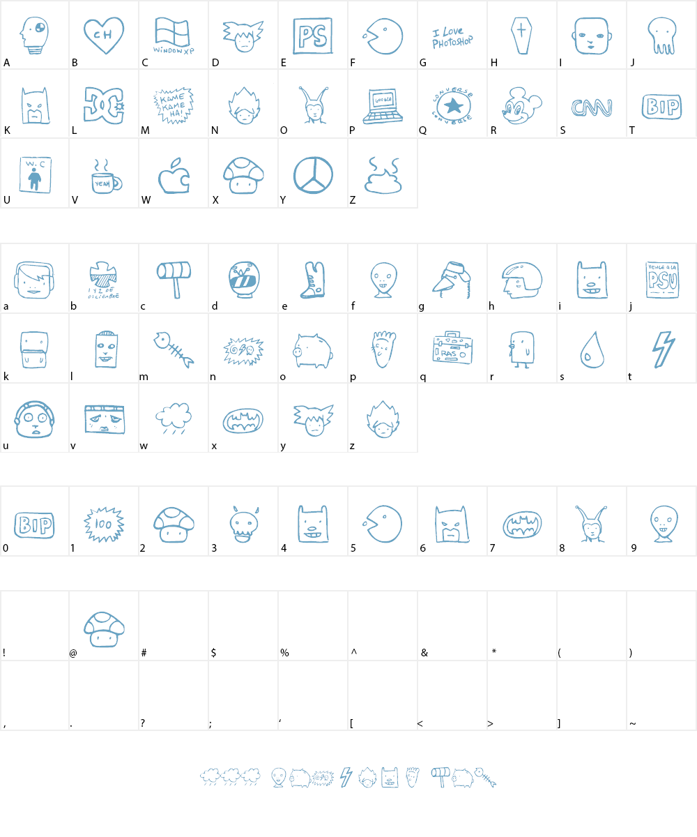 freaky Font Character