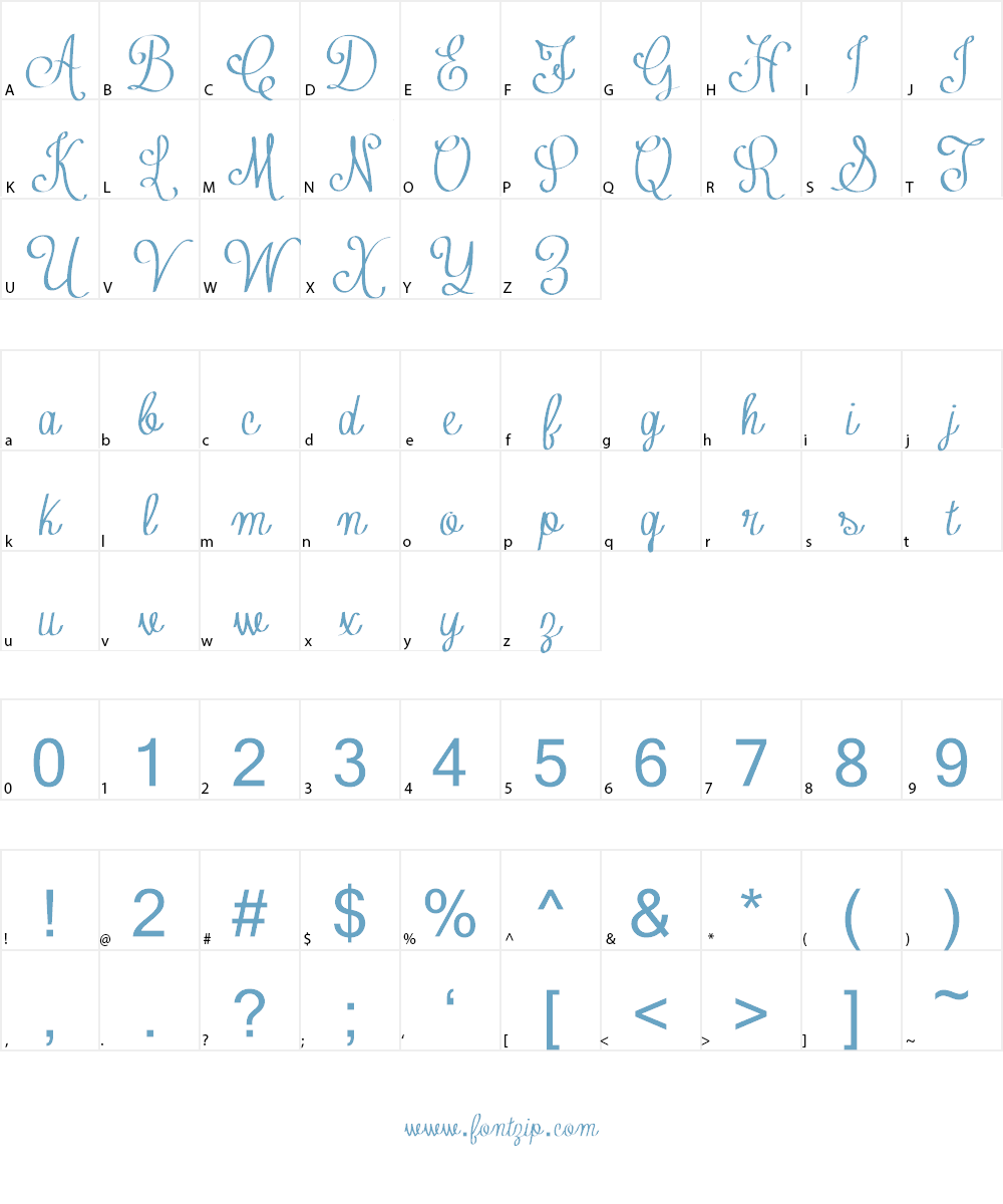 Contribute_FREE-version Font Character