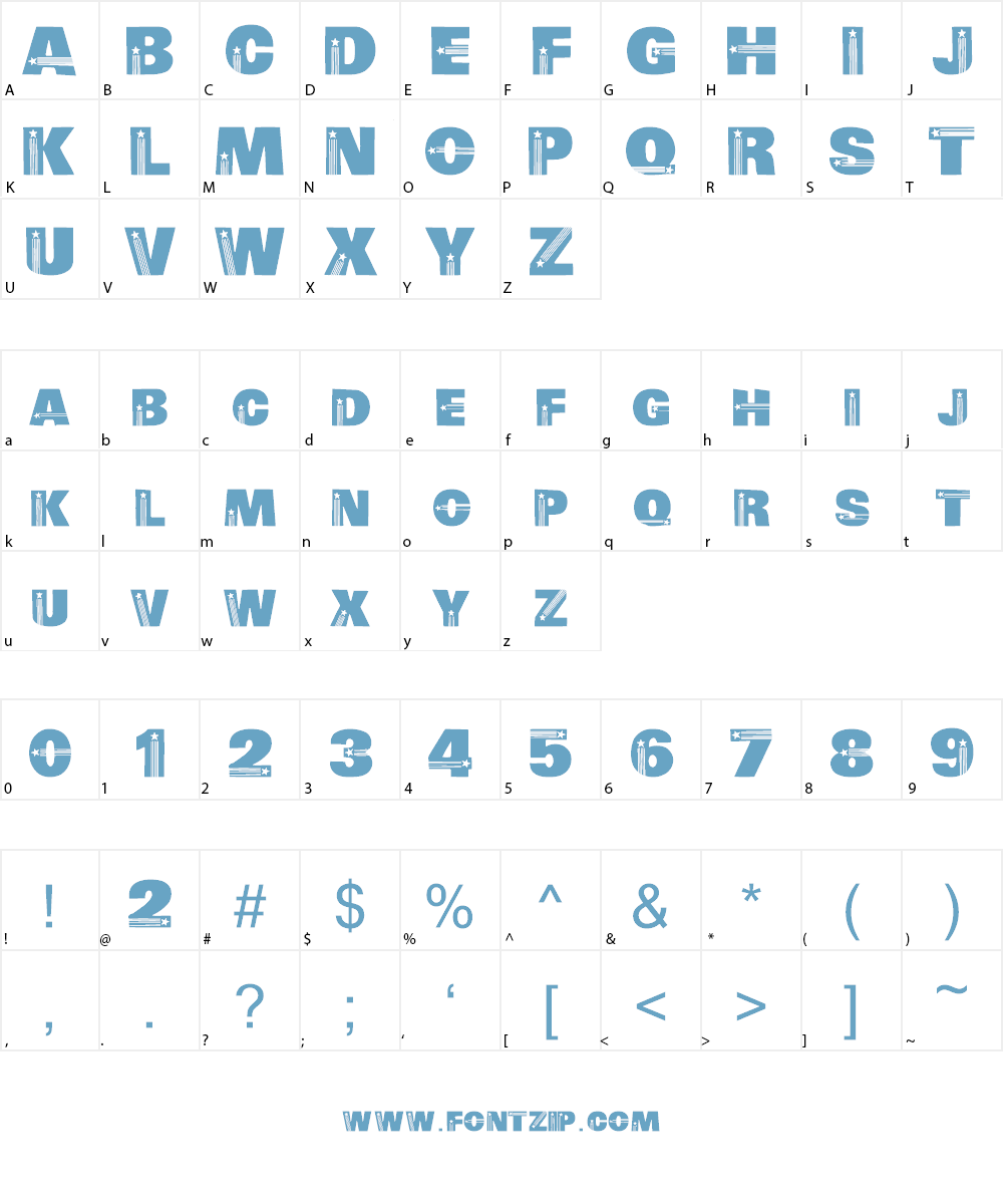 ElectionTime Font Character