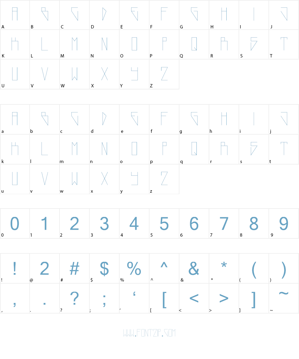 NewWorld Font Character
