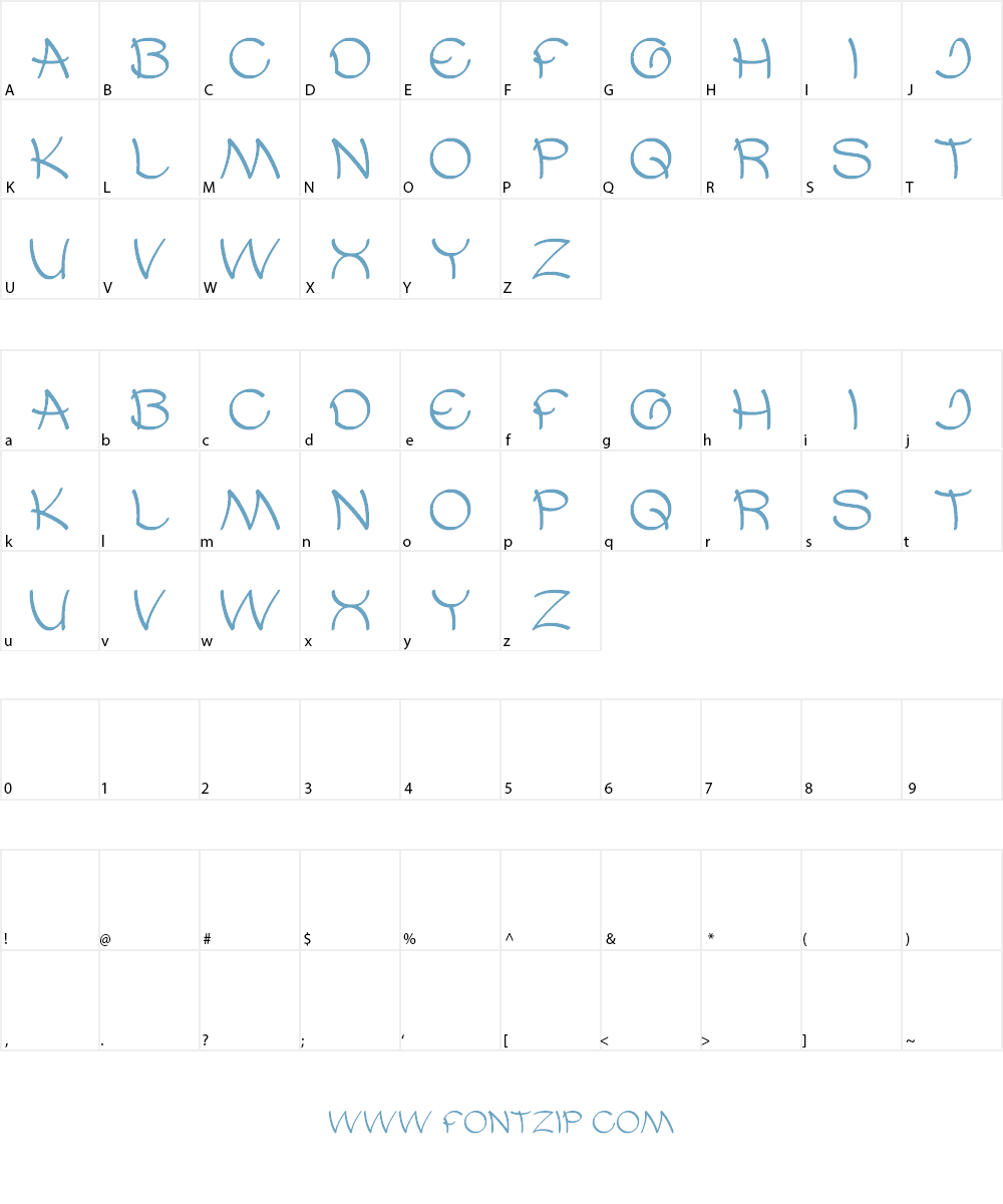 UMBRELLA Font Character