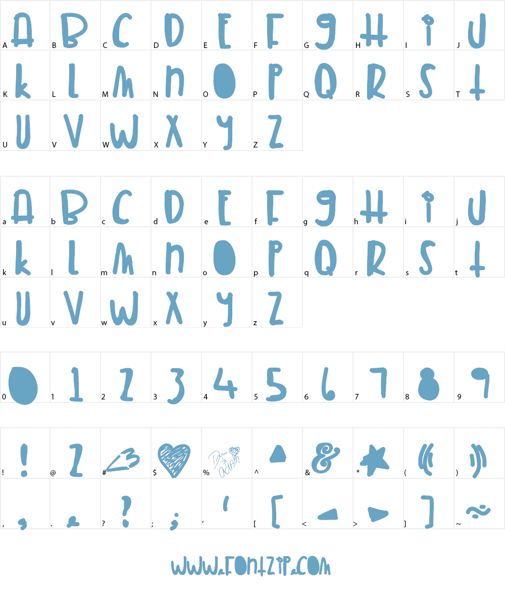 TunaMelt Font Character