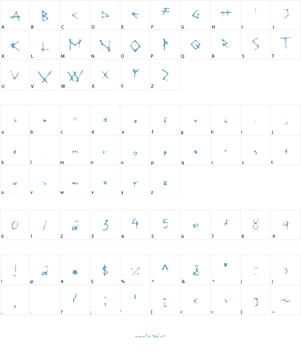 SAMyFakeGreek Font Character