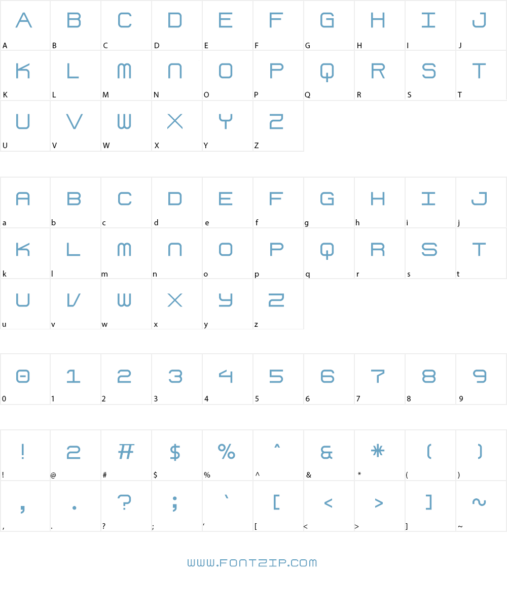 Theorem NBP Font Character
