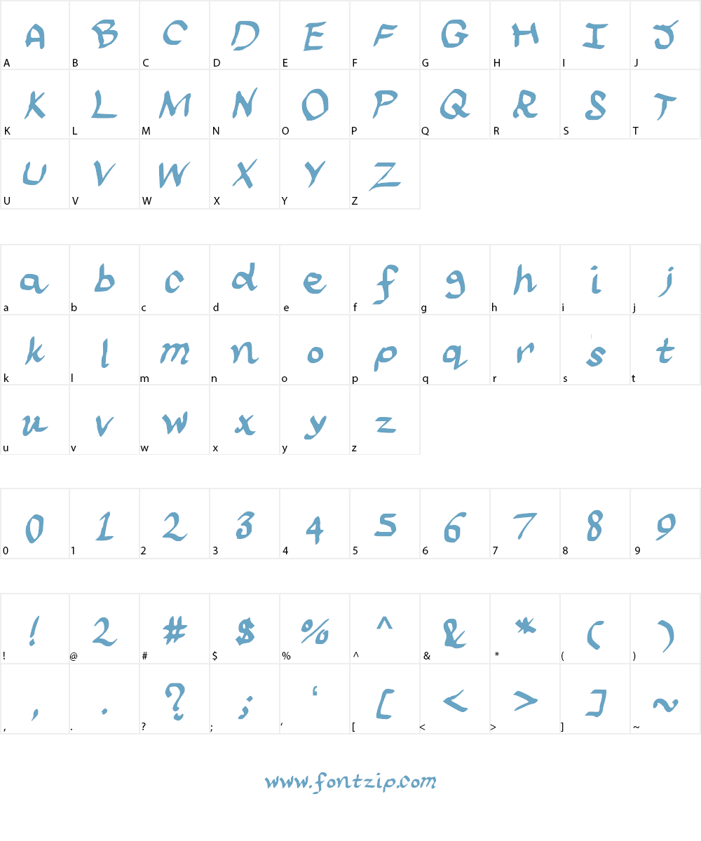 scraapribbon Font Character