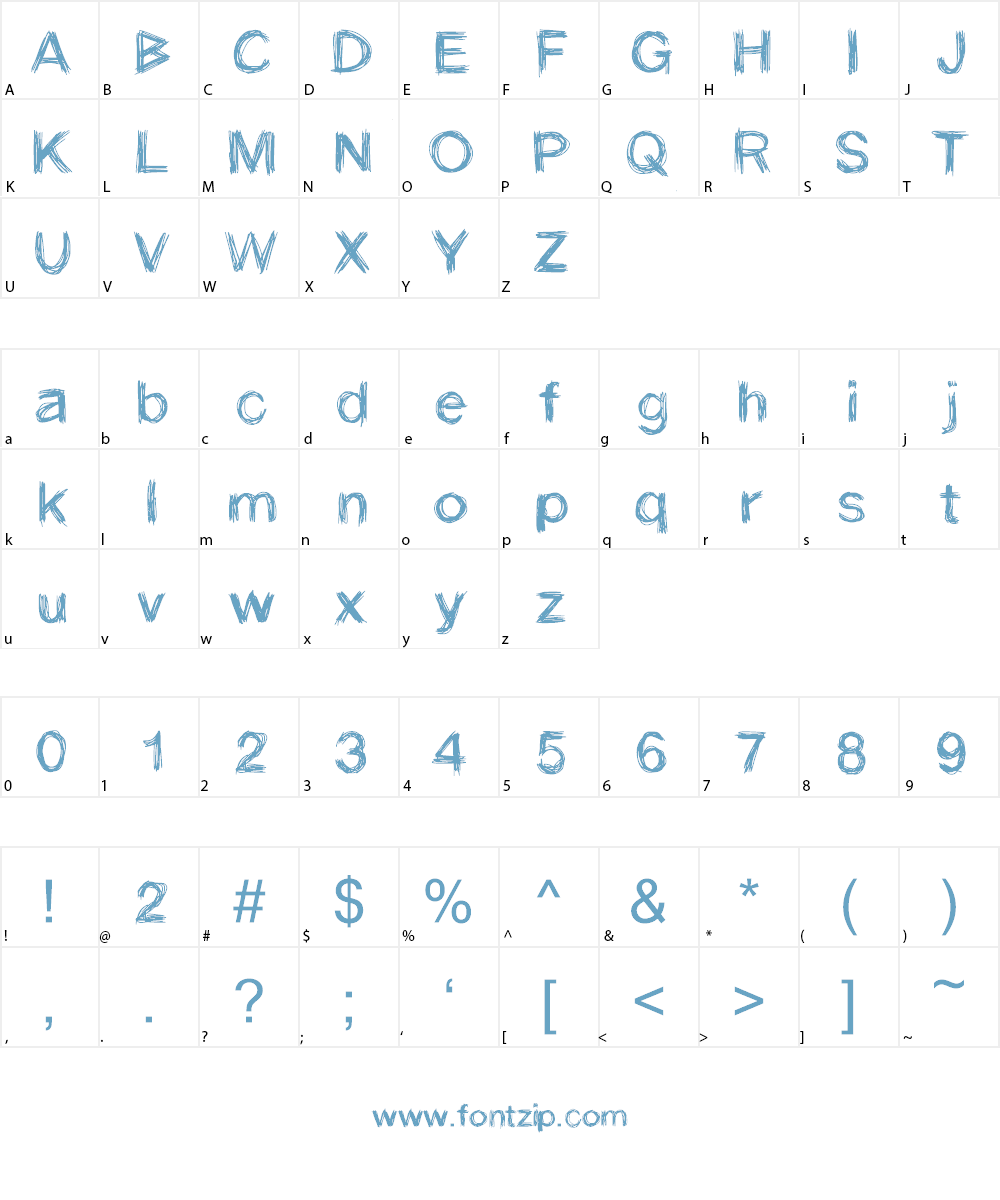 Stroke Font Character