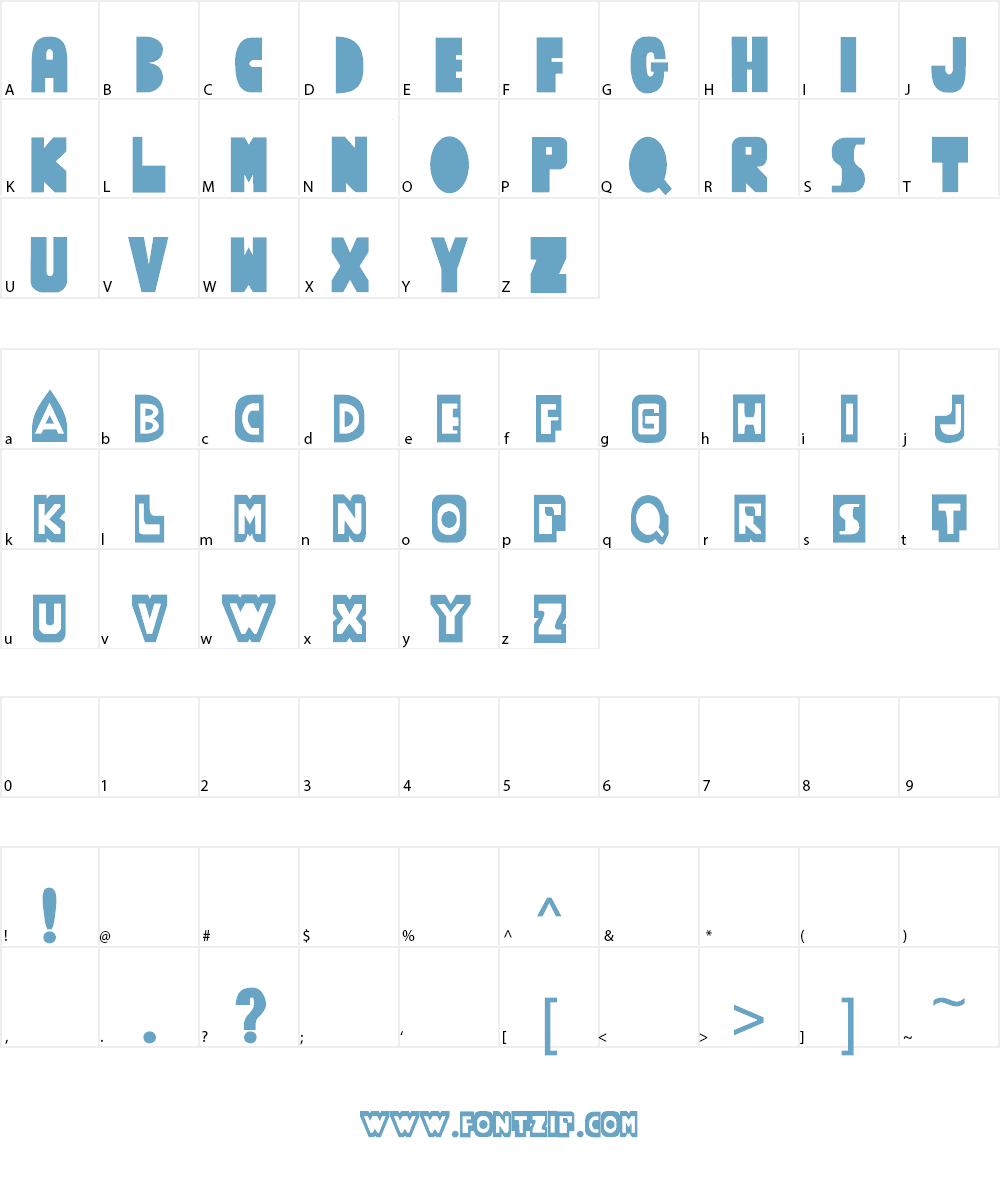 ThudThunk Font Character