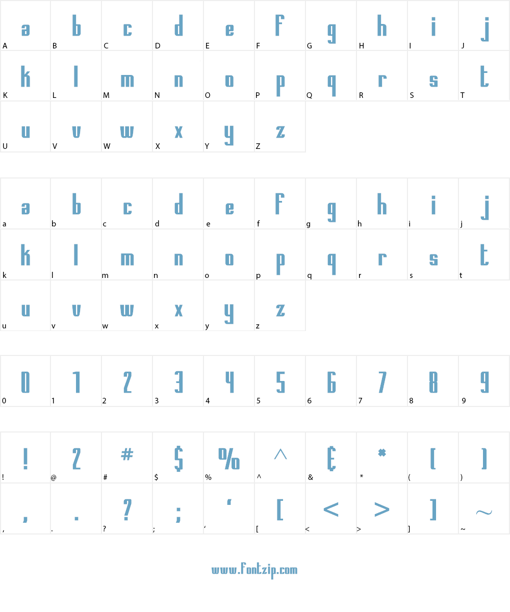 Printed Circuit Board Font Character
