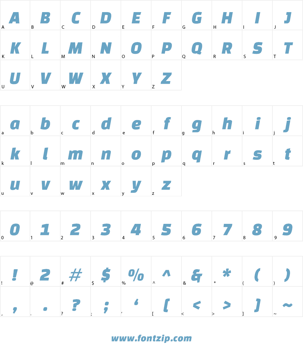 Changa One Font Character