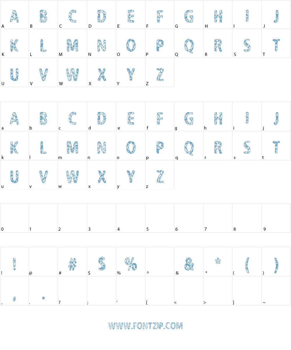 CF Never Trust A Hippy Font Character
