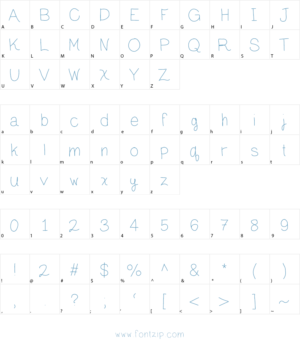 SKSunset Font Character